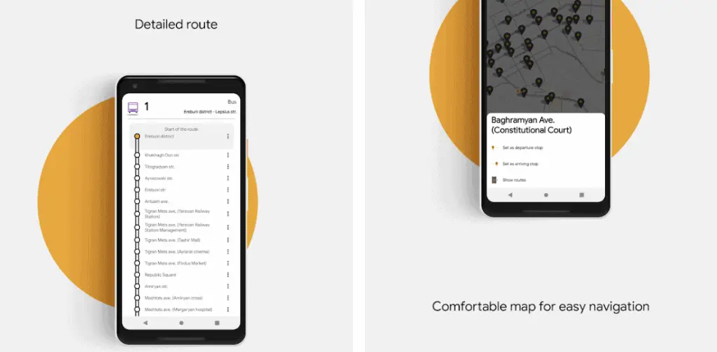 Yerevan public transport app on Google Play