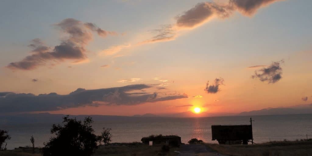 Sunset at Lake Sevan