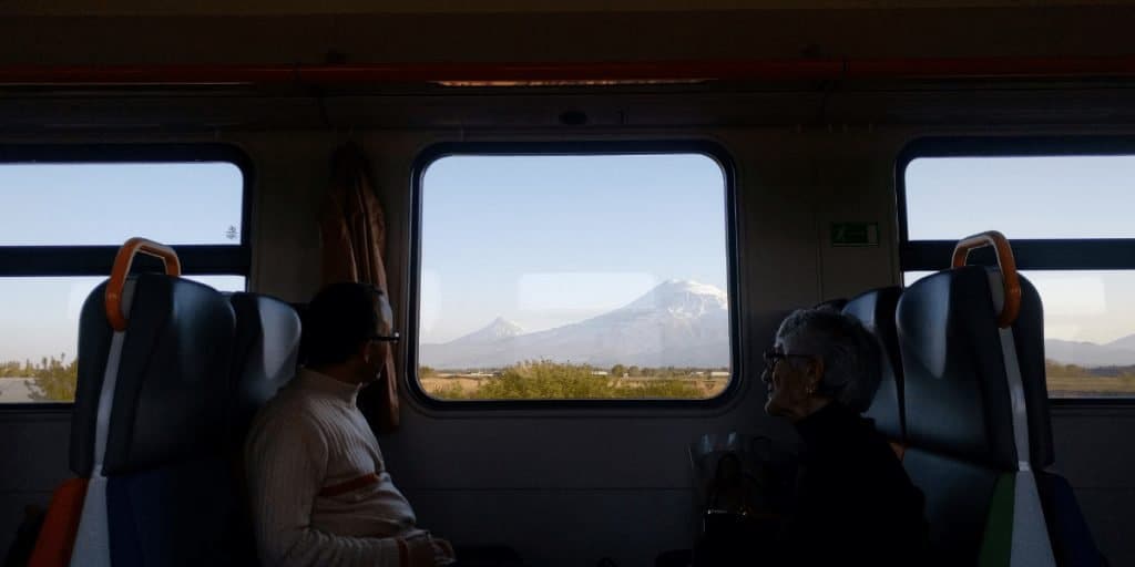 Mount Ararat on the rail road from Yerevan to Gyumri