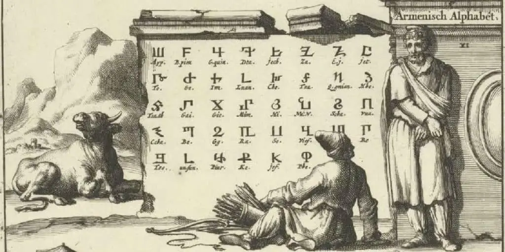 The Armenian alphabet before Mesrop Mashtots