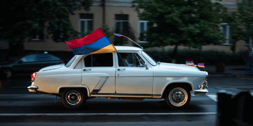 Armenian flag evolution in history